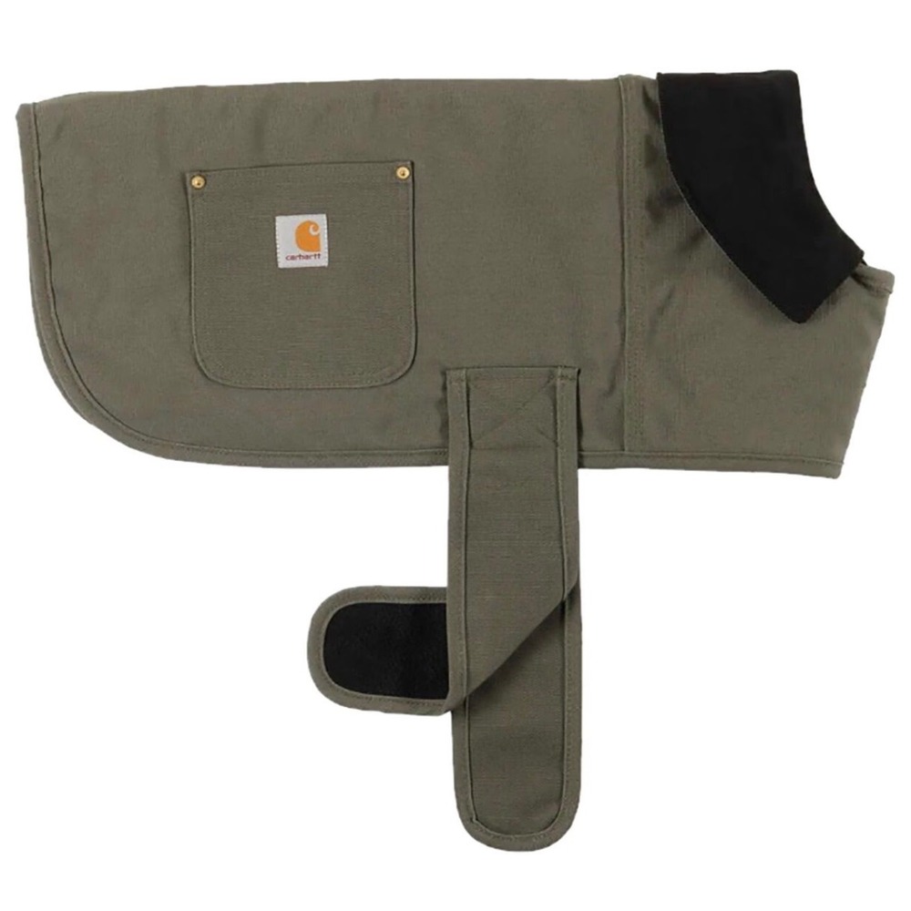 Carhartt Firm Duck Insulated Dog Chore Coat Vest Large Green Canvas PX0340